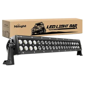 22 Inch 120W Double Row Black Spot Flood LED Light Bar