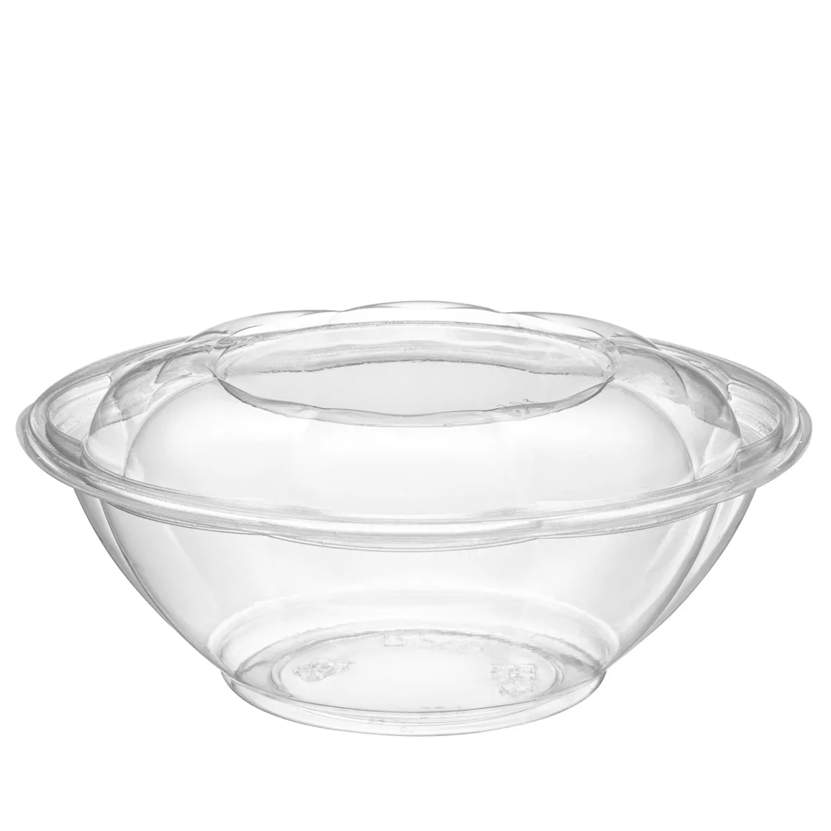 24 oz. Plastic Salad Bowls To-Go With Airtight Lids