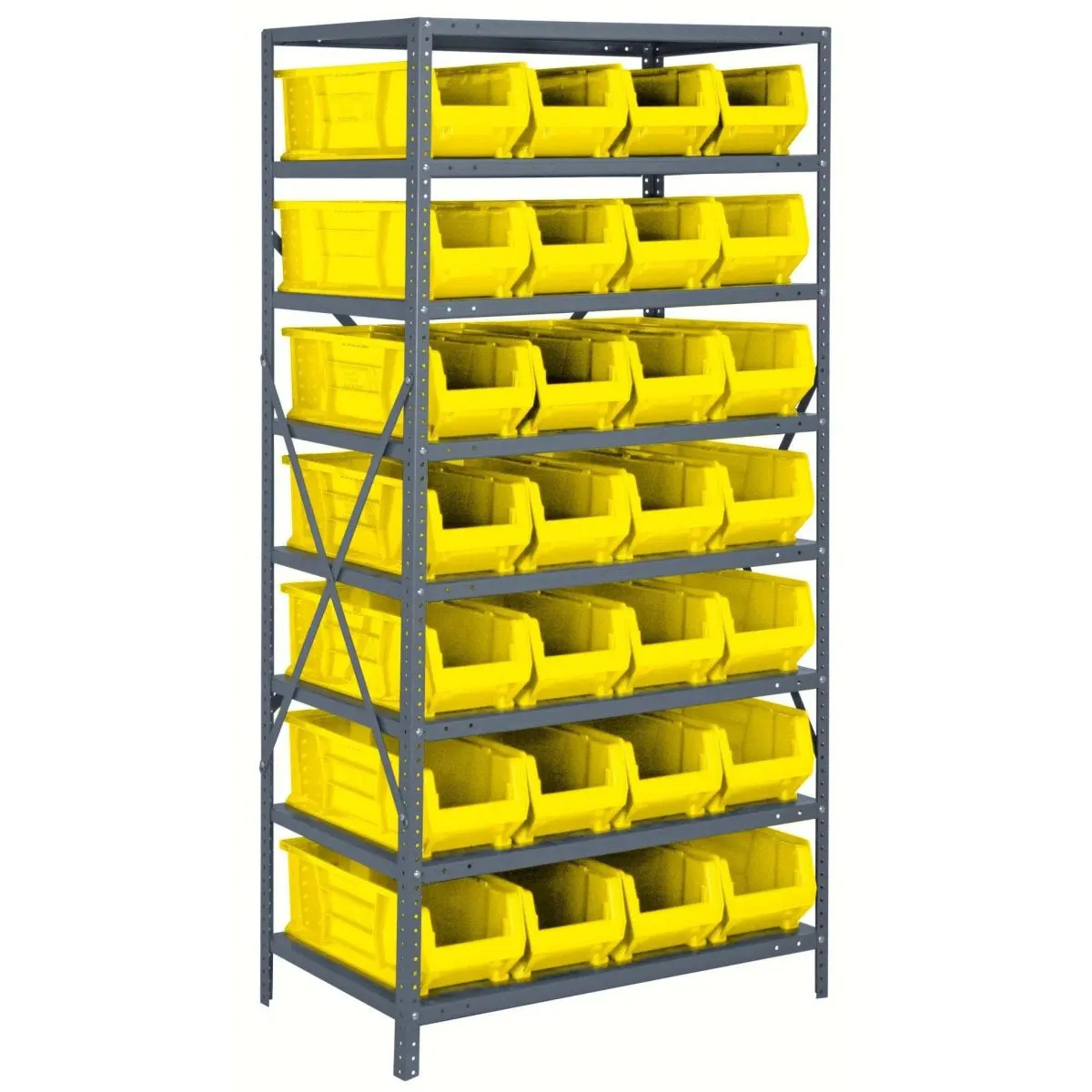 2475-950 | 24" x 36" x 75" Shelving Unit with 28 Bins