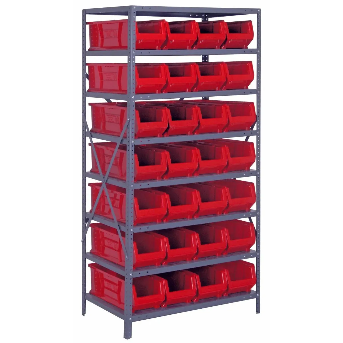 2475-950 | 24" x 36" x 75" Shelving Unit with 28 Bins