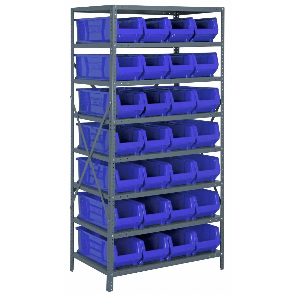 2475-950 | 24" x 36" x 75" Shelving Unit with 28 Bins