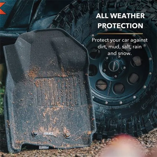 3D MAXpider Floor Mats Chevy Malibu (2008-2012) All-Weather Kagu Series - Front or Second Row