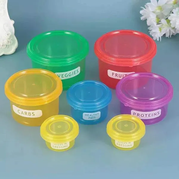 7 pieces diet portion control containers