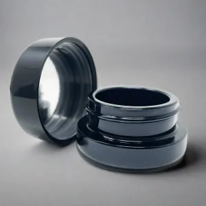 7ml UV Resistant Heavy Bottom Jar with Child Resistant Black Lids