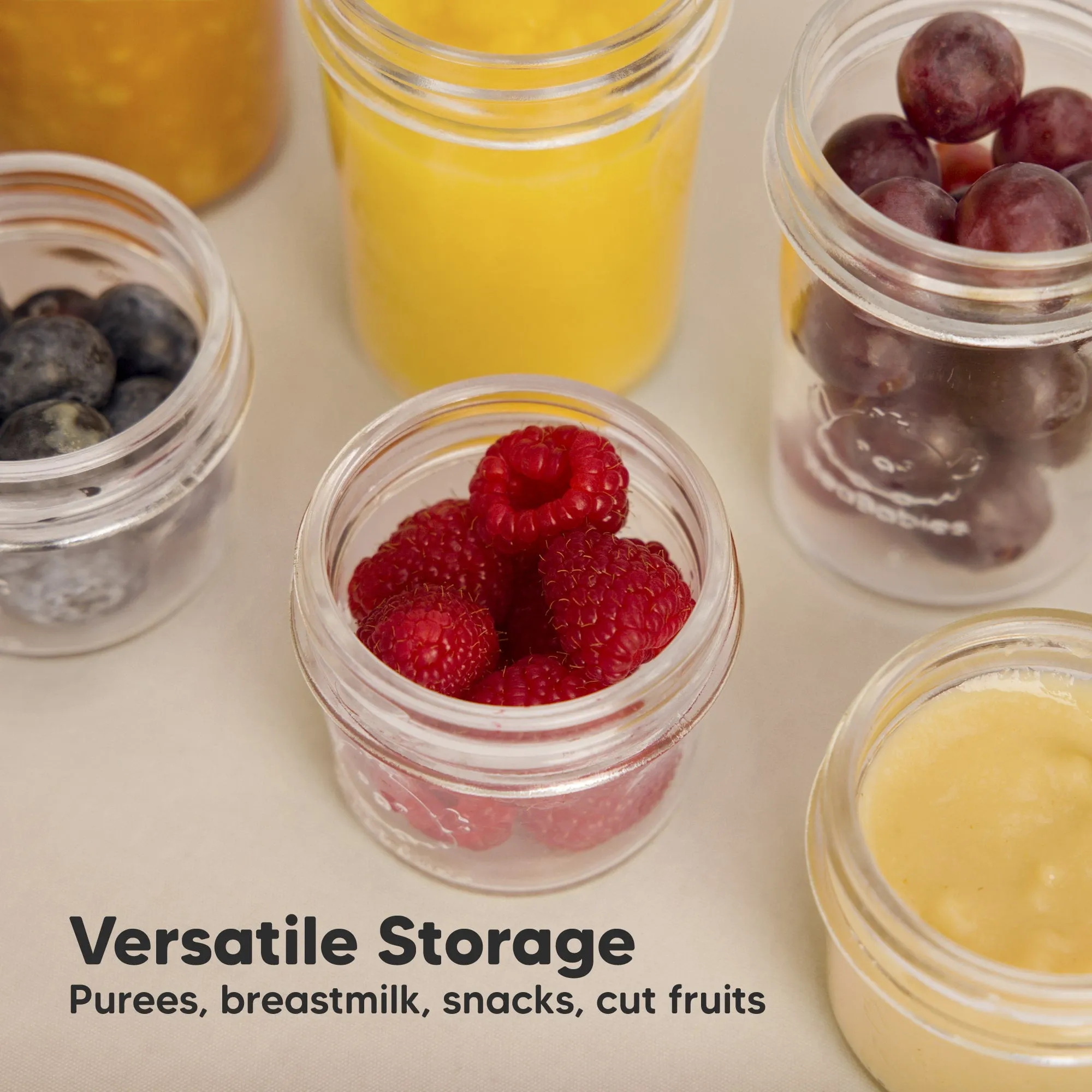 8-Pack Prep Jars Food Glass Containers (Kea)