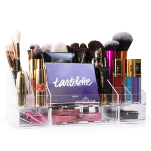 Acrylic Brush and Makeup Organizer Tray