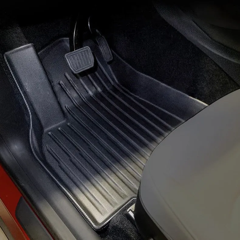 All Weather TPE Floor Mats for Tesla Model Y 7 Seats