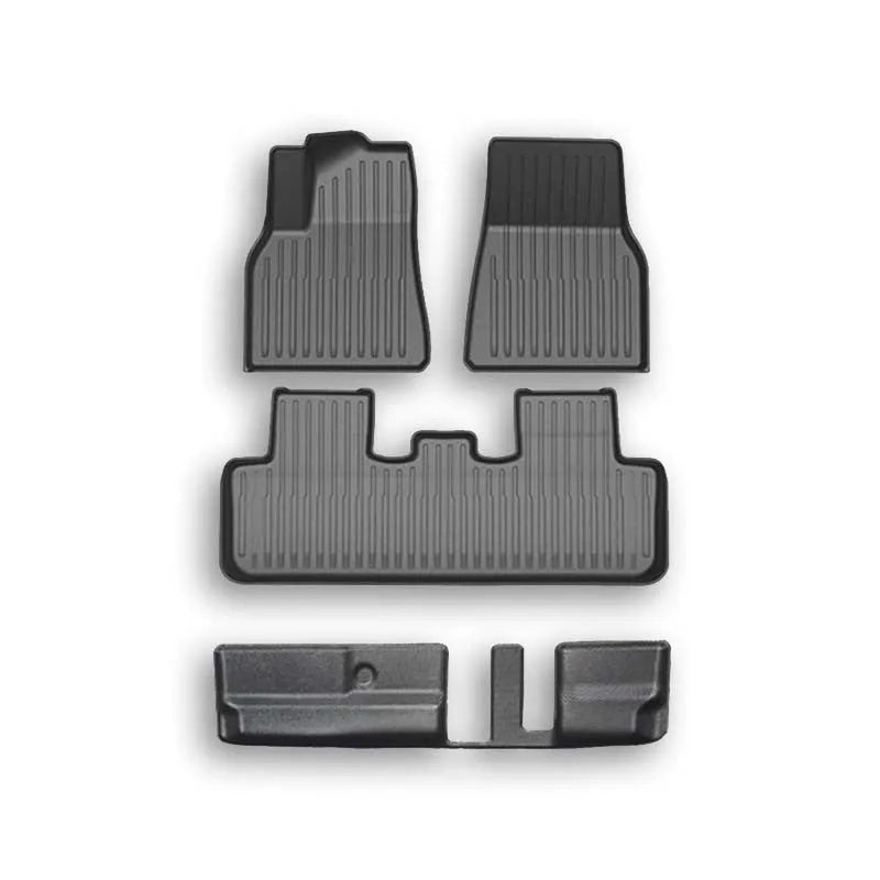 All Weather TPE Floor Mats for Tesla Model Y 7 Seats