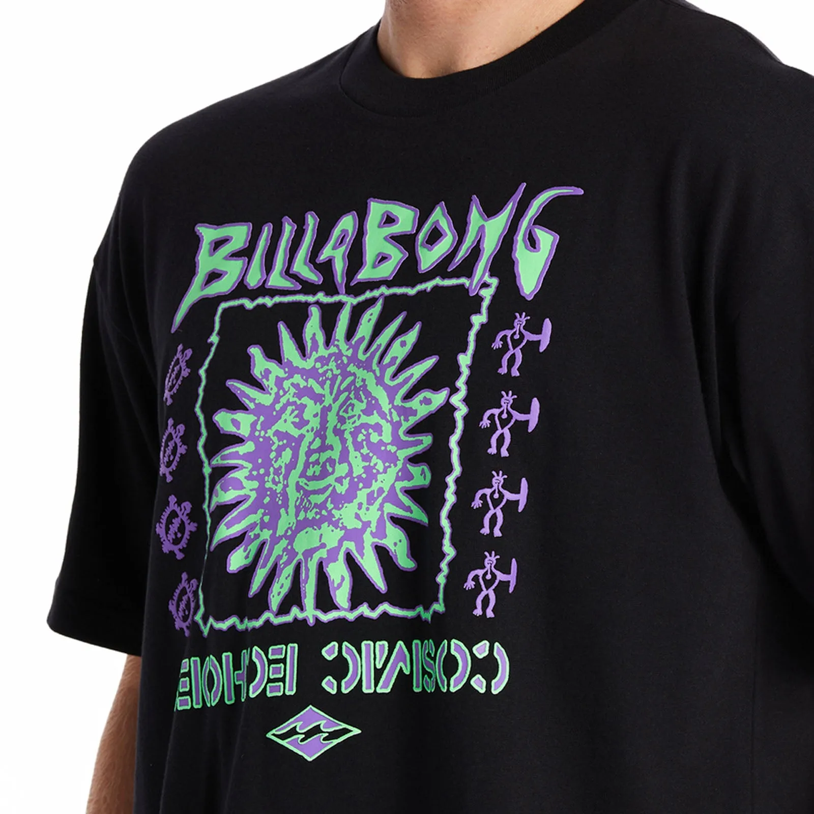 Billabong Mens Cosmic Sun Crew Neck T-Shirt - Black