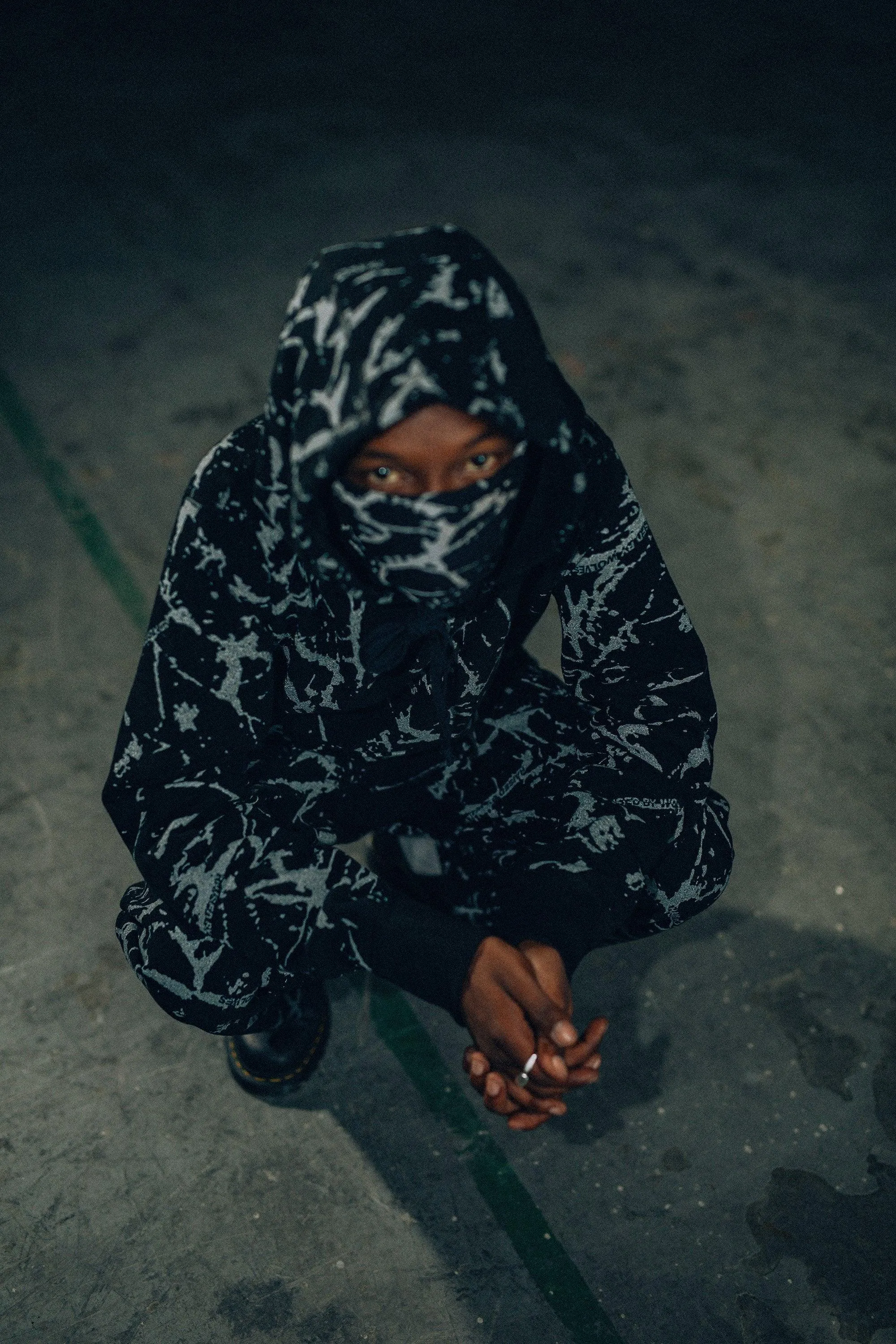 Black Ice Reflective Hoodie - Black Reflective