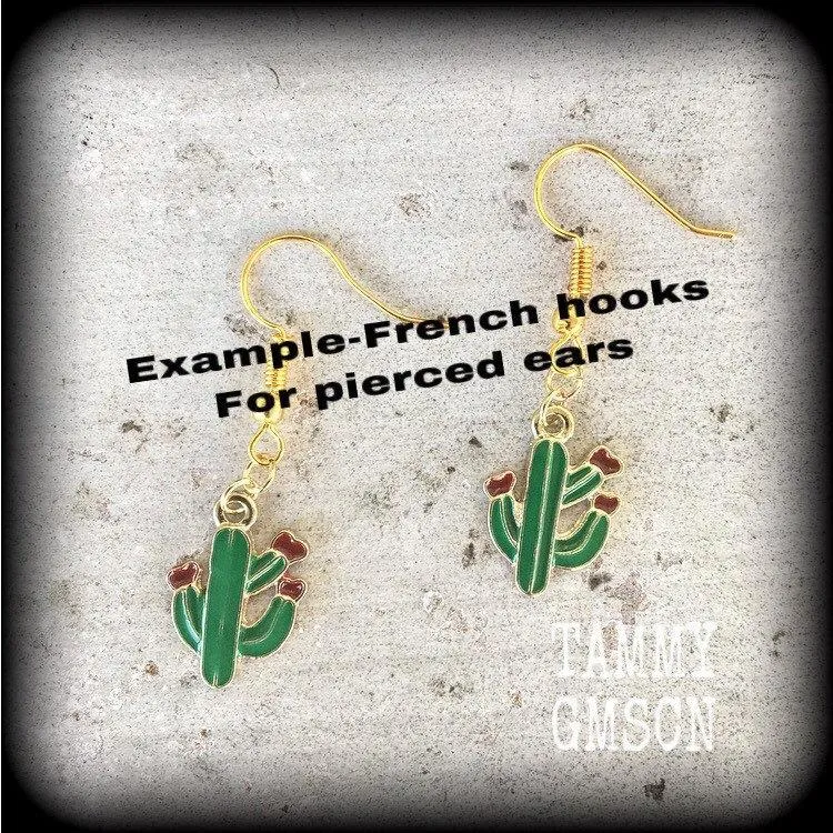 Cactus earrings-Succulent earrings