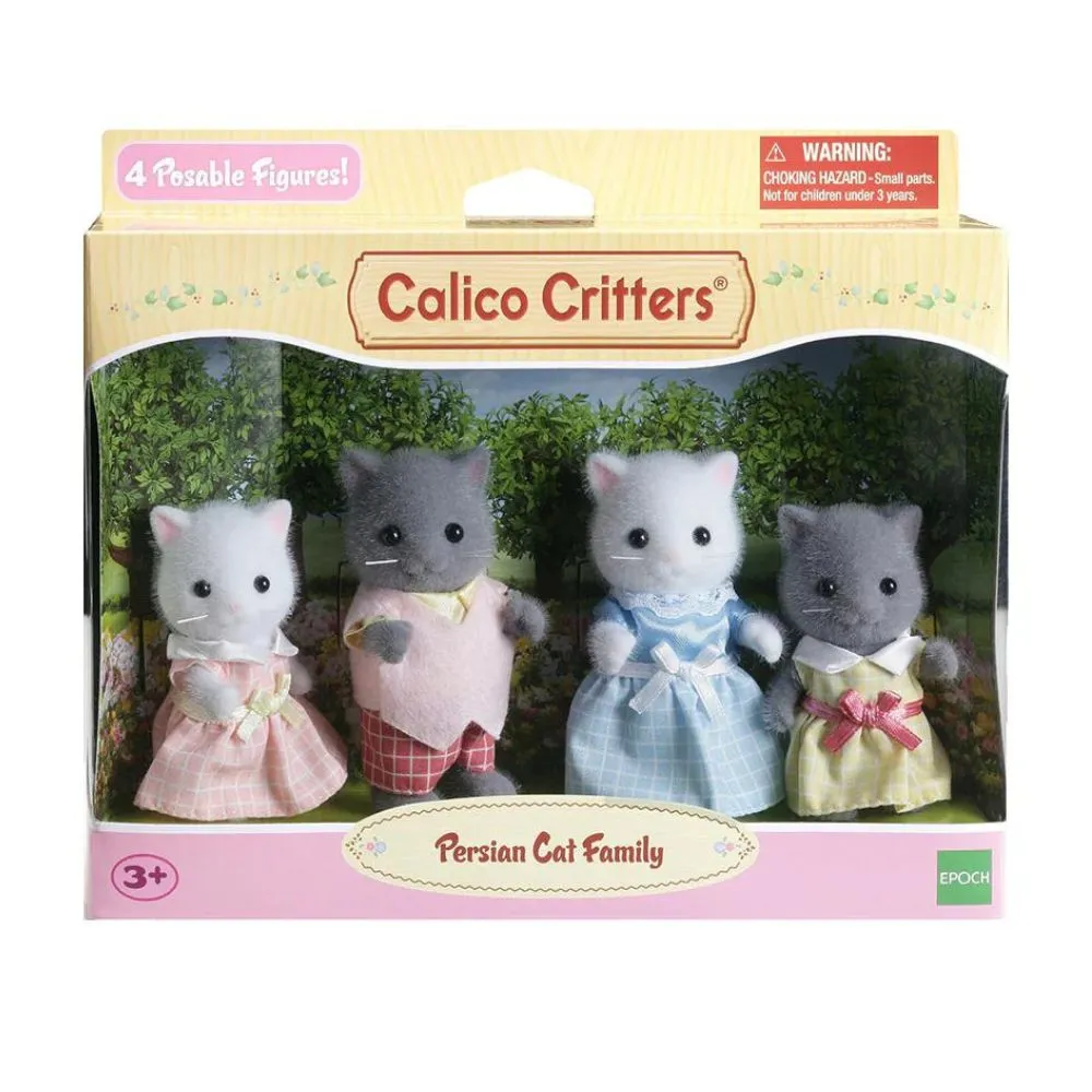 Calico Critters Persian Cat Family