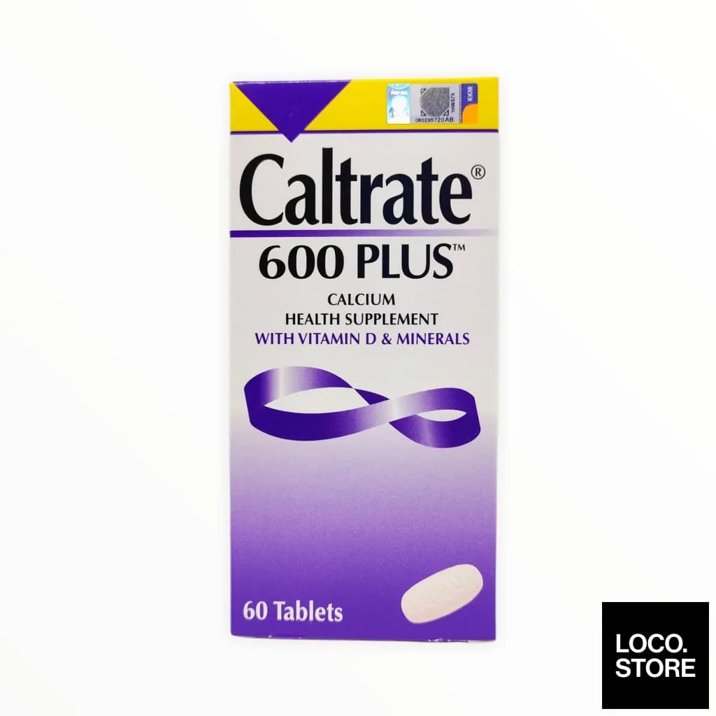 Caltrate Calcium Dietary Supplement 600 Plus 60S