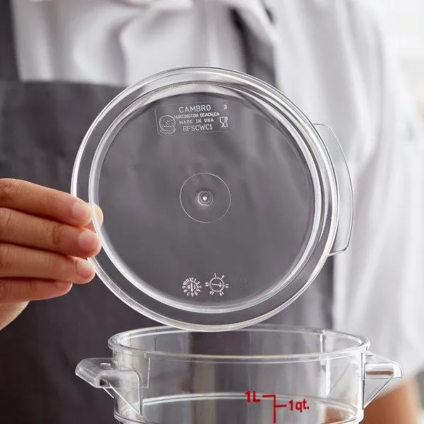 CAMBRO, COVER FIT FOR 1qt FOOD STORAGE ROUND CONTAINER