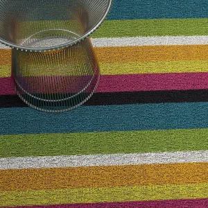 Chilewich Shag Bold Stripe Floormat Multi
