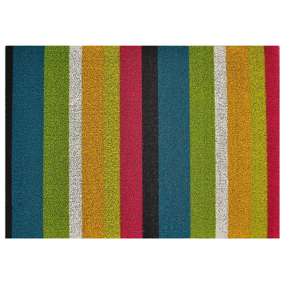 Chilewich Shag Bold Stripe Floormat Multi