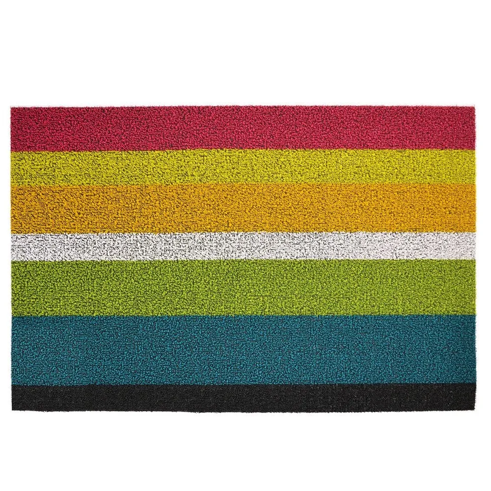 Chilewich Shag Bold Stripe Floormat Multi