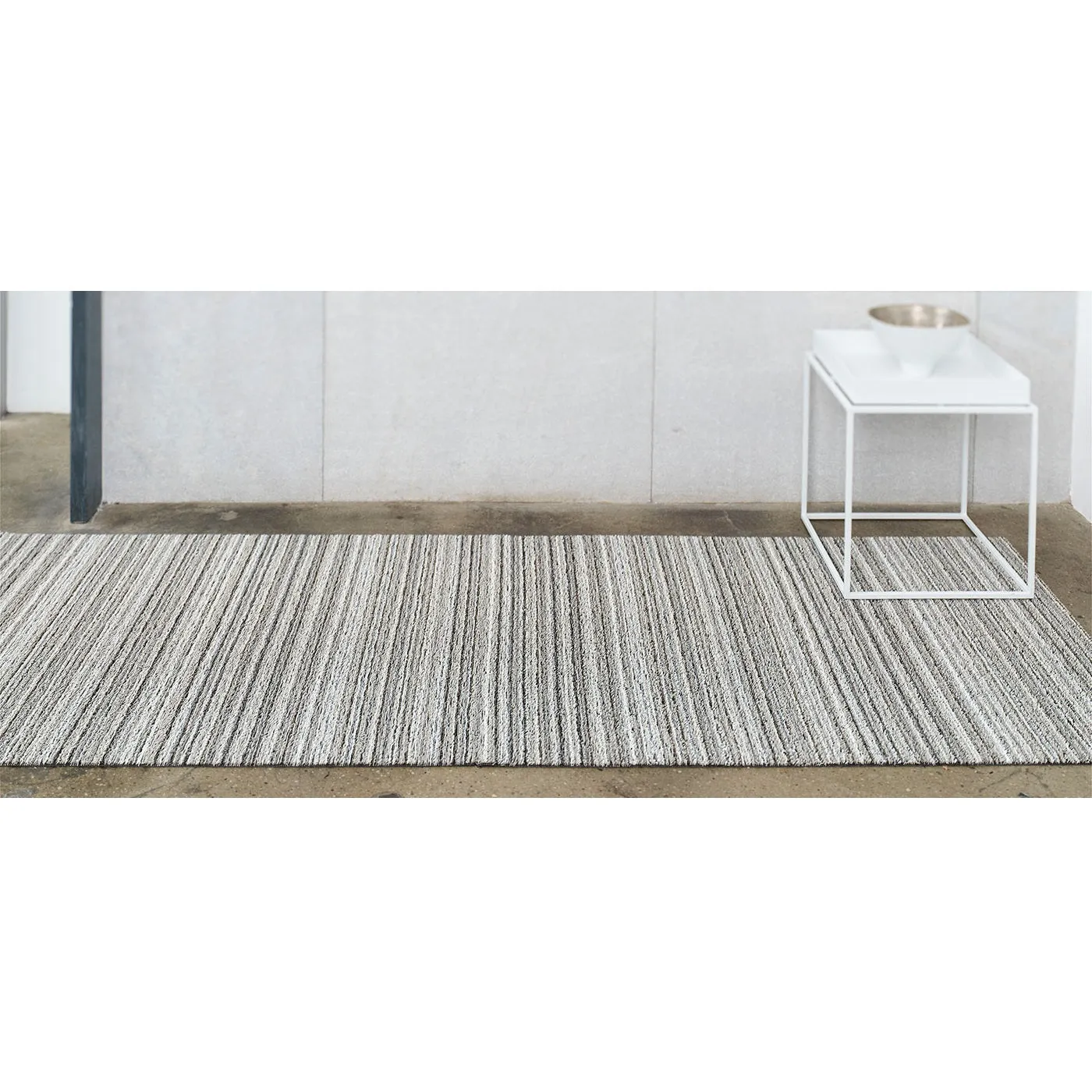 Chilewich Shag Skinny Stripe Floormat Birch