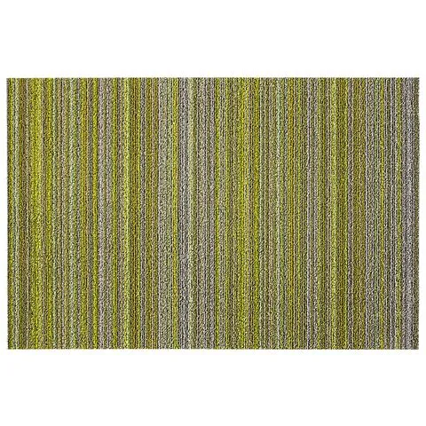 Chilewich Shag Skinny Stripe Floormat Citron