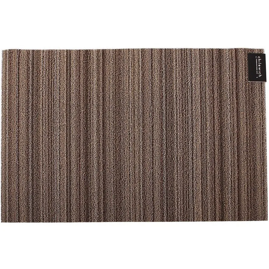 Chilewich Shag Skinny Stripe Floormat Mushroom