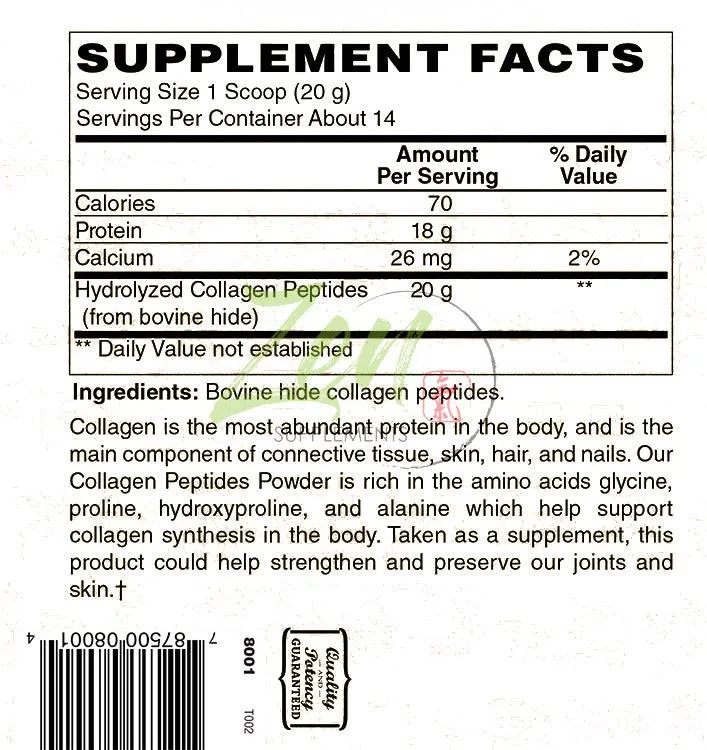 Collagen Peptides (Types 1 & 3) - 280g Powder