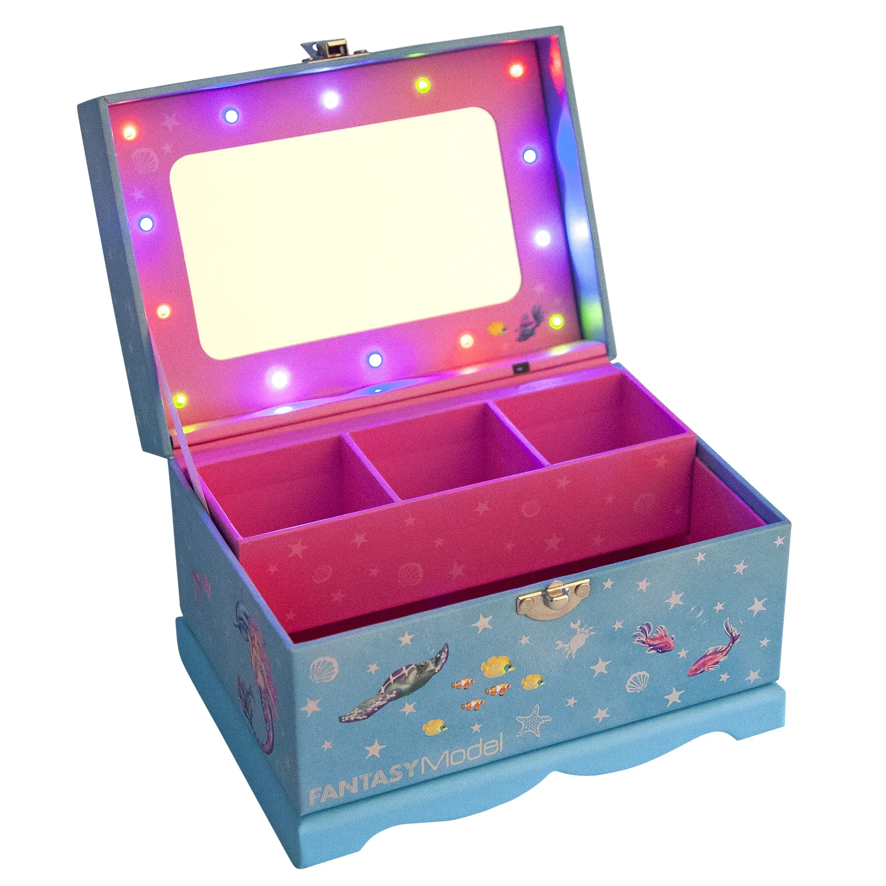 Depesche Fantasy Model Jewellery Box with Light Mermaid