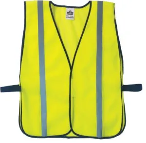 Ergodyne GloWear 8020HL Non-Certified Standard Safety Vests, One Size, Lime, 20040