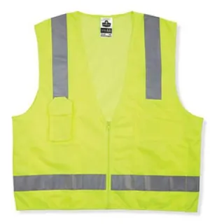 Ergodyne GloWear 8249Z Class 2 Economy Surveyors Vests, L/XL, Lime, 24025