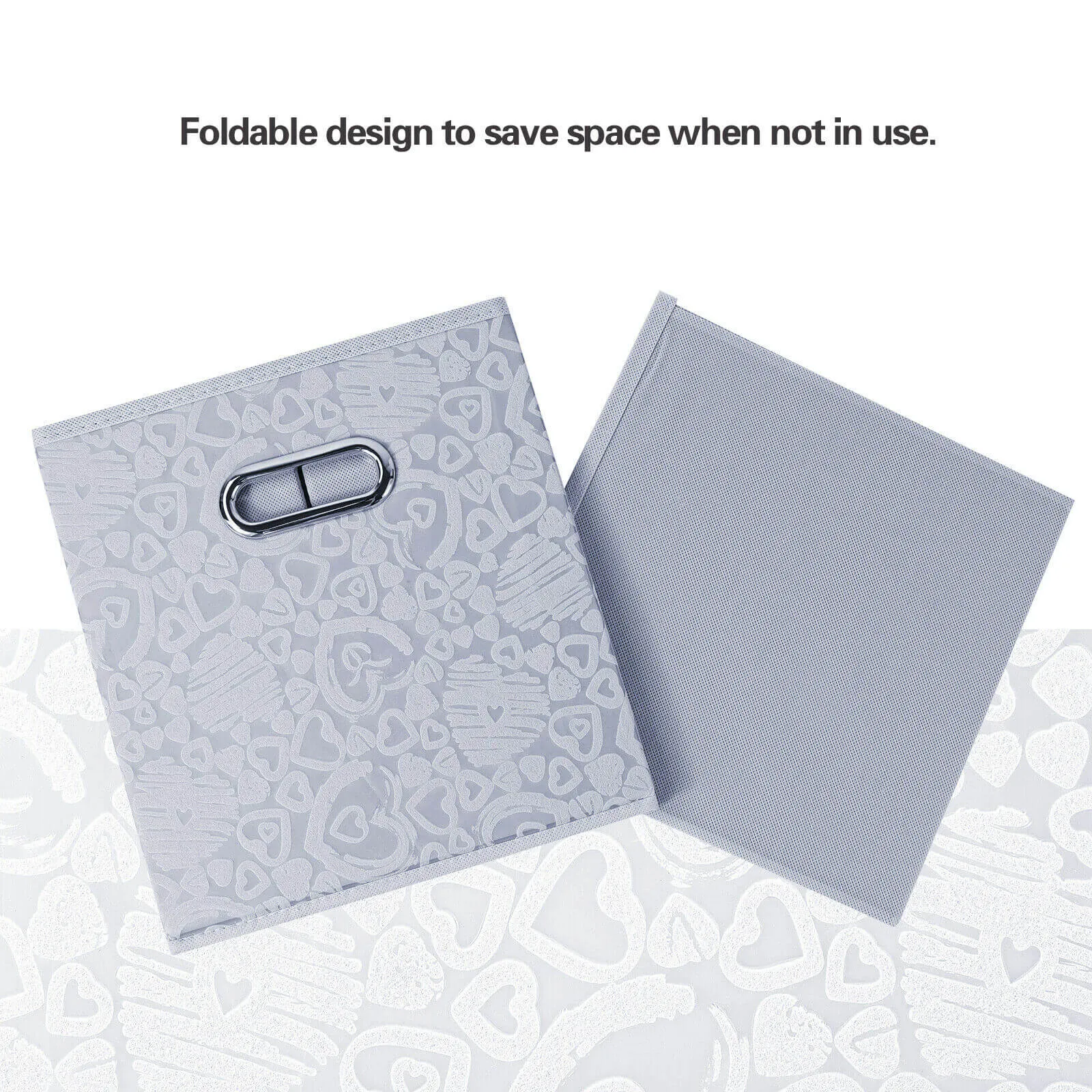 Fabric Cube Storage Bin, 3/6pcs