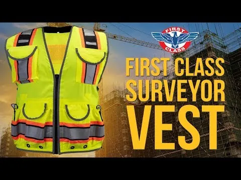 First Class Two Tone Surveyors Reflective Vest