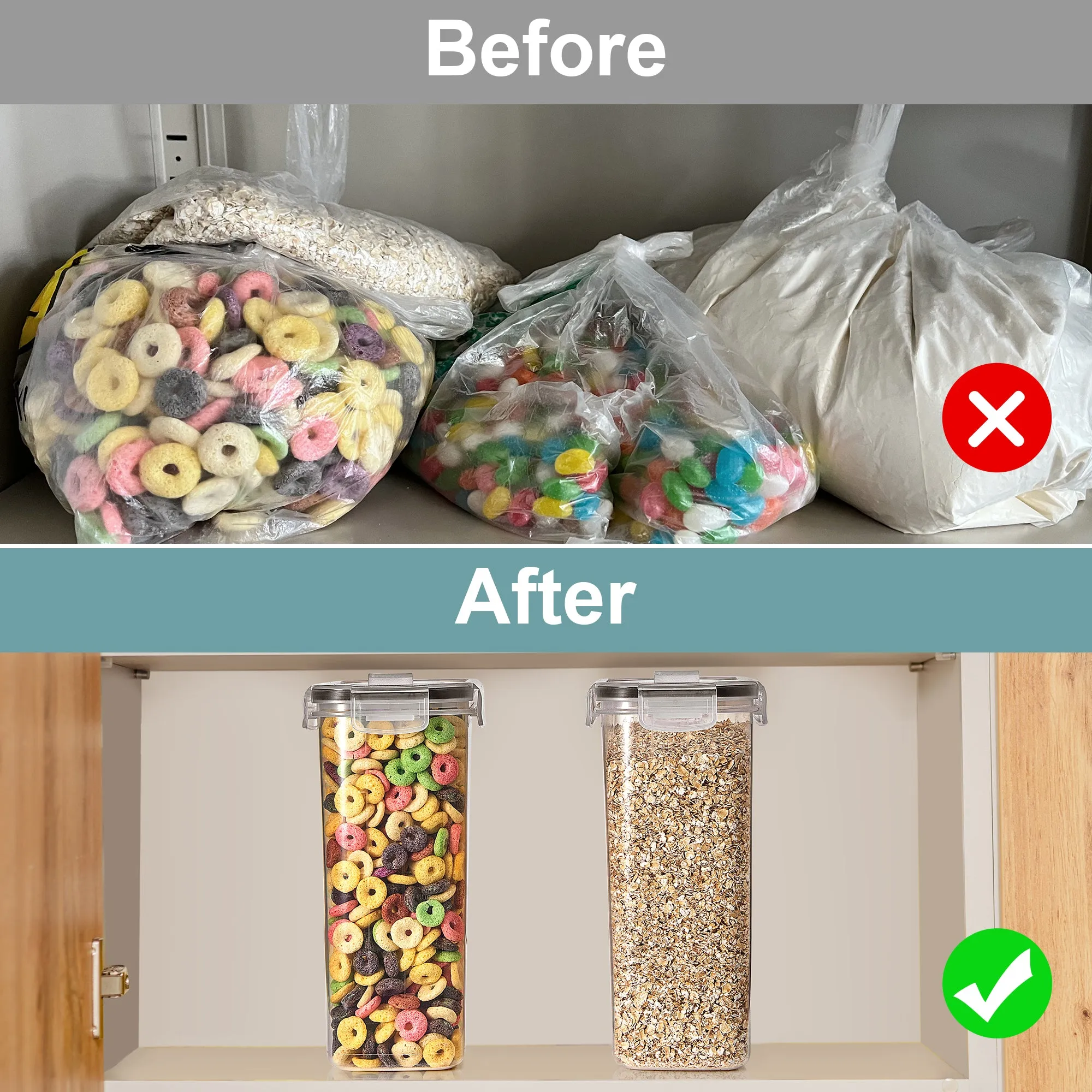 Food Dispenser Containers (Set of 4)