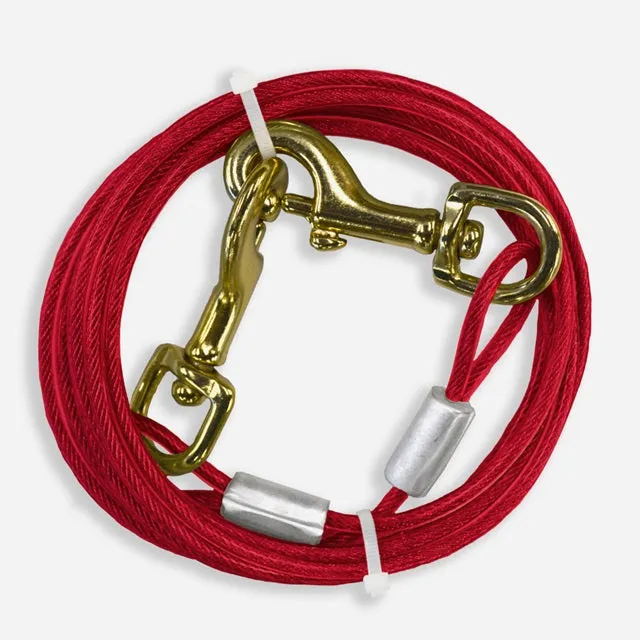 Four Paws Walk-About Puppy/Small Breed Dog Tie Out Cable 15ft.