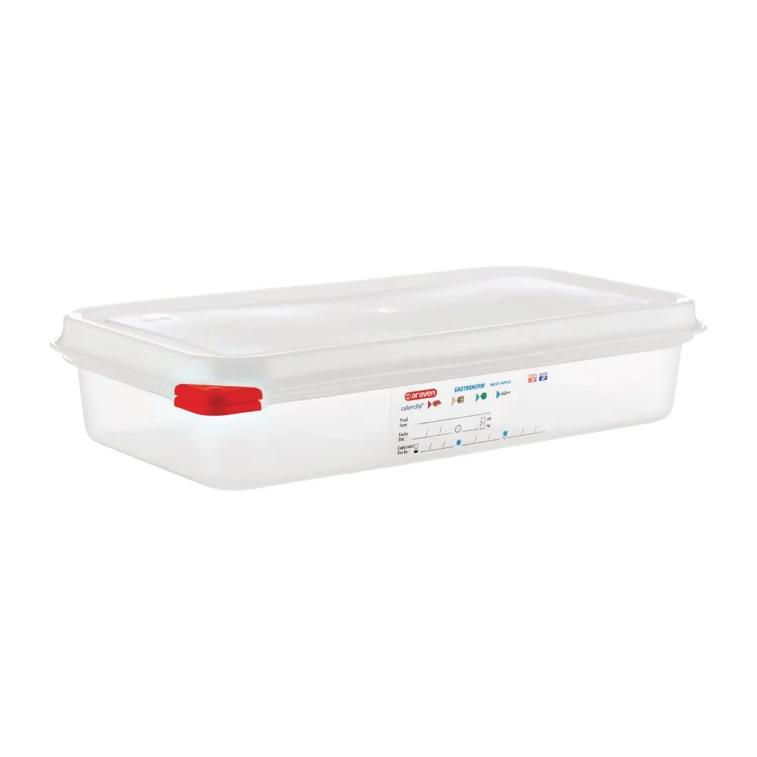 GL262 Araven Polypropylene 1/3 Gastronorm Food Containers 2.5Ltr (Pack of 4)