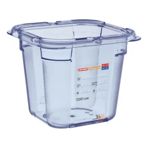 GP572 Araven ABS Food Storage Container Blue GN 1/6 150mm