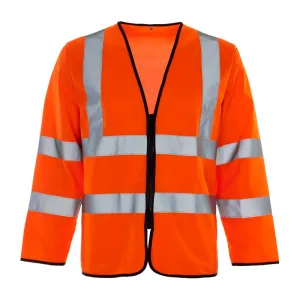 Hi Vis Long Sleeved Zipped Vest
