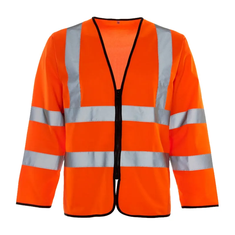 Hi Vis Long Sleeved Zipped Vest