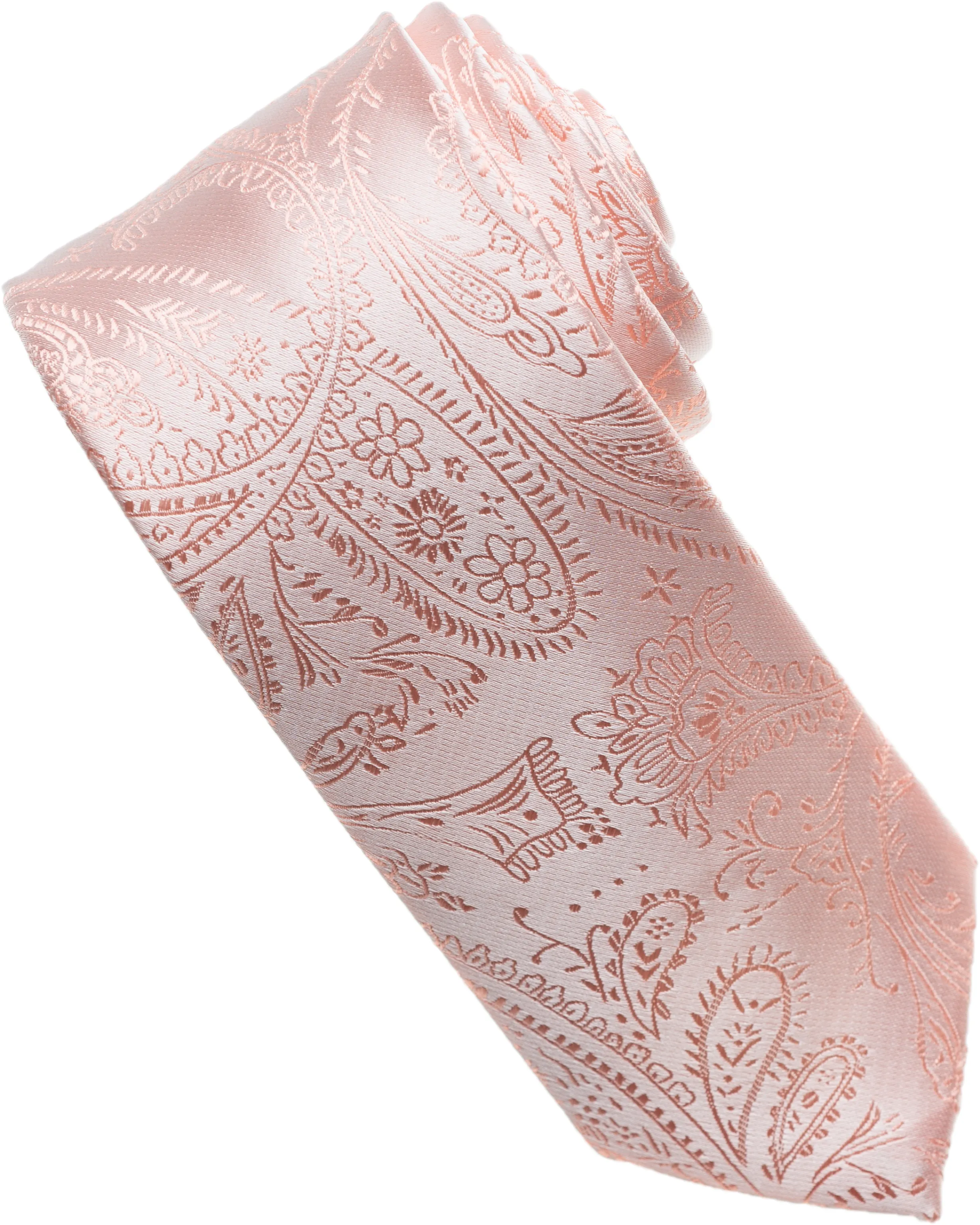Hot Pink Paisley Tone on Tone Necktie