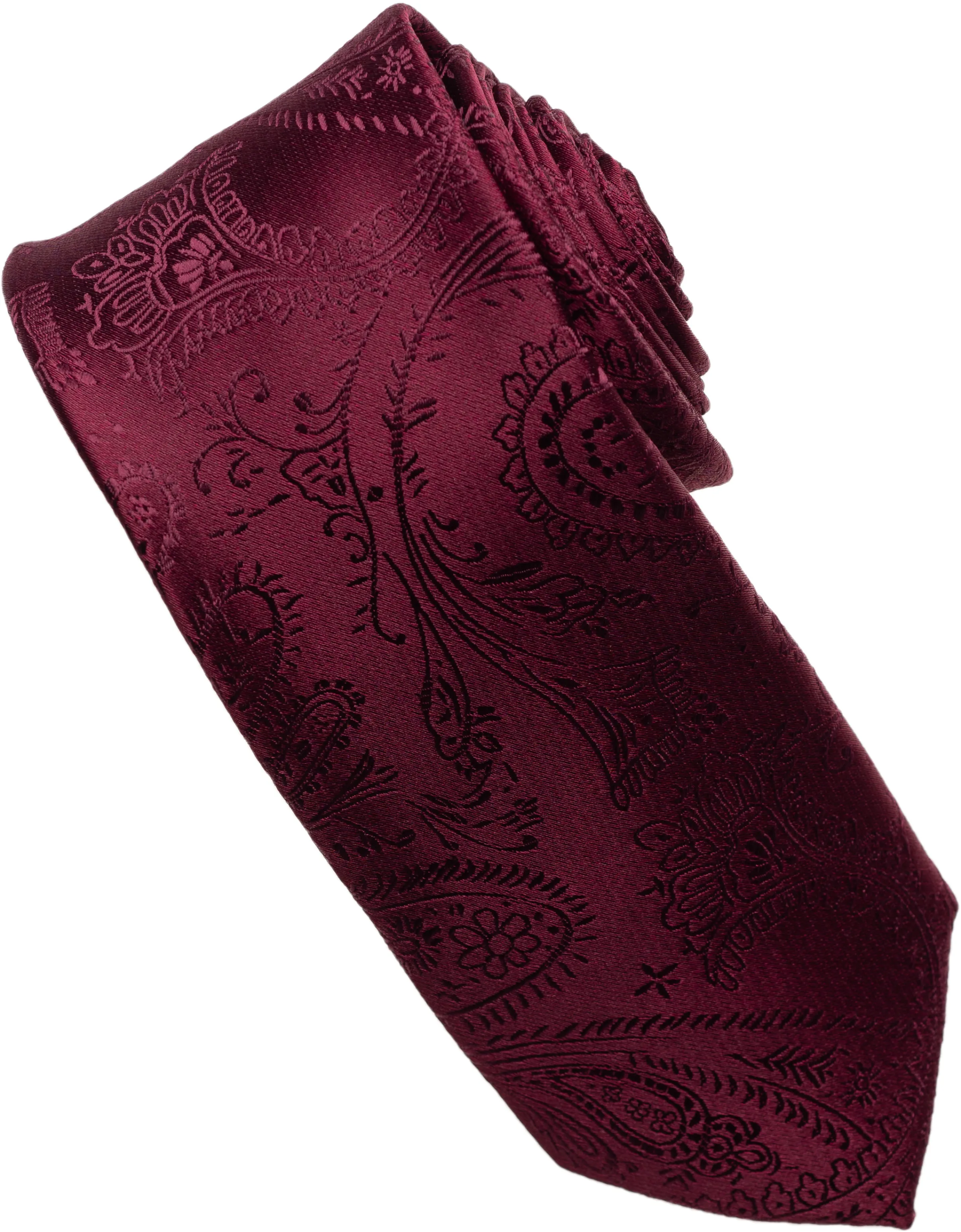 Hot Pink Paisley Tone on Tone Necktie