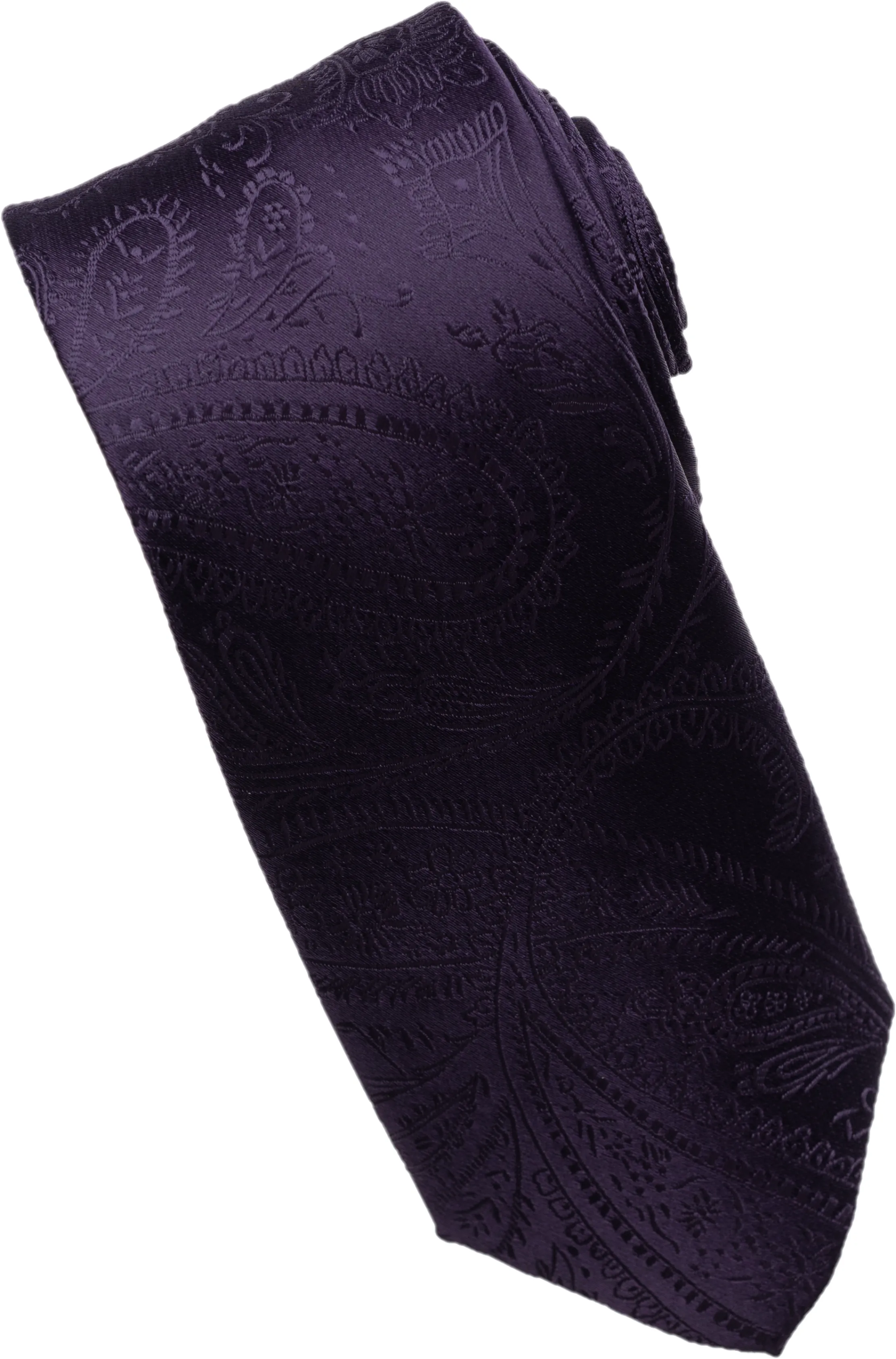 Hot Pink Paisley Tone on Tone Necktie