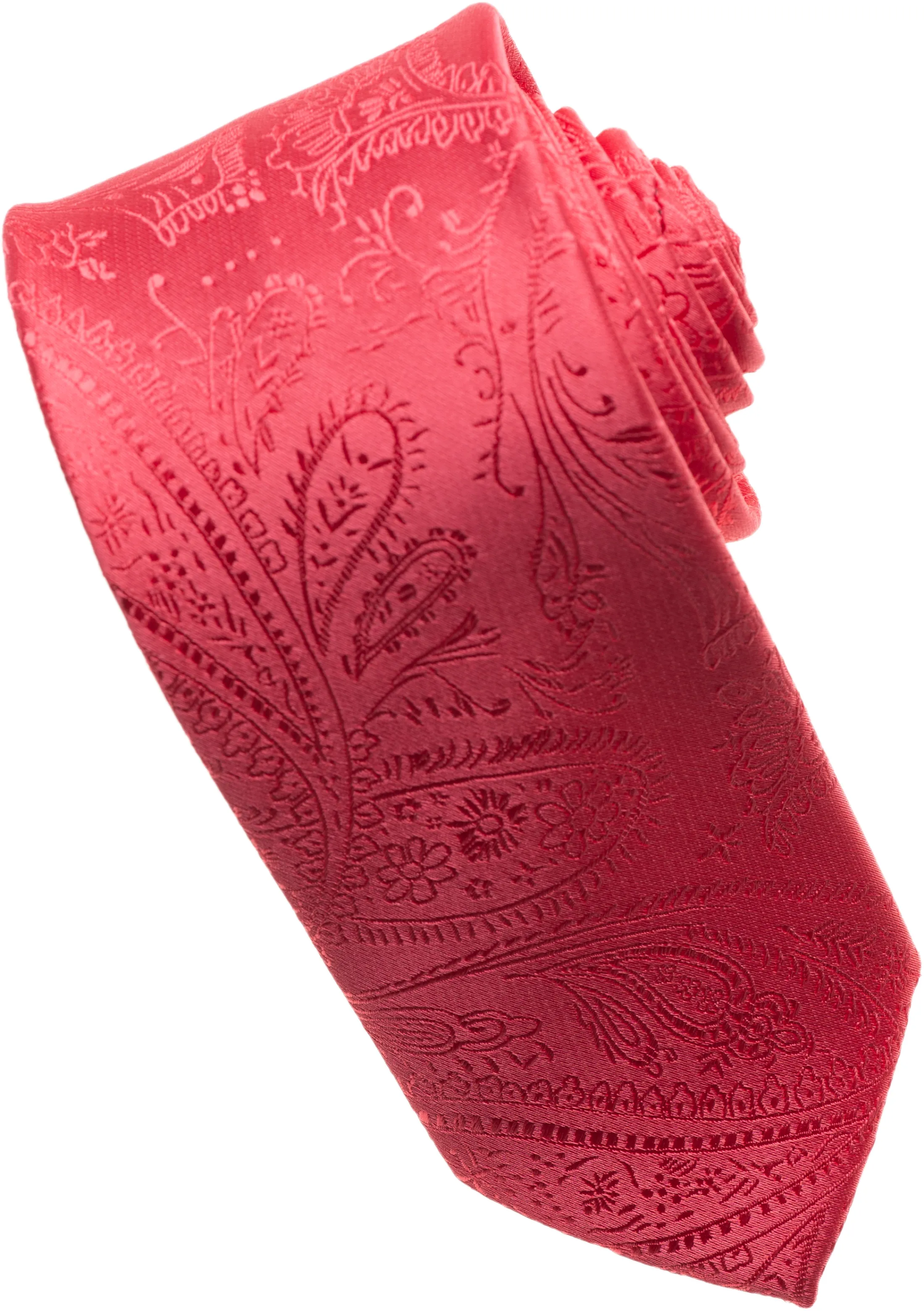 Hot Pink Paisley Tone on Tone Necktie