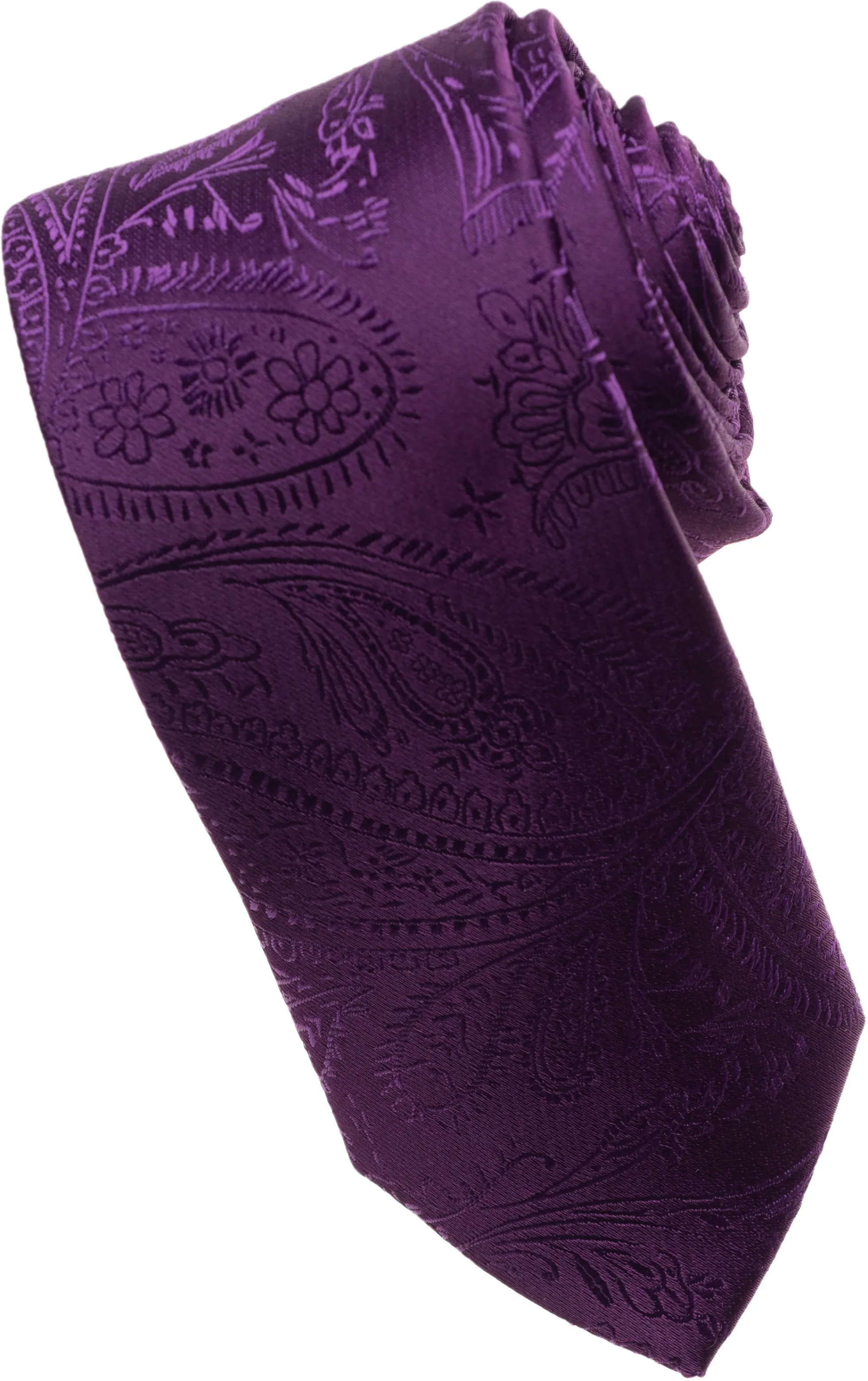 Hot Pink Paisley Tone on Tone Necktie