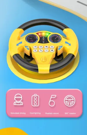 Infant Shining Simulation Steering Wheel Toy