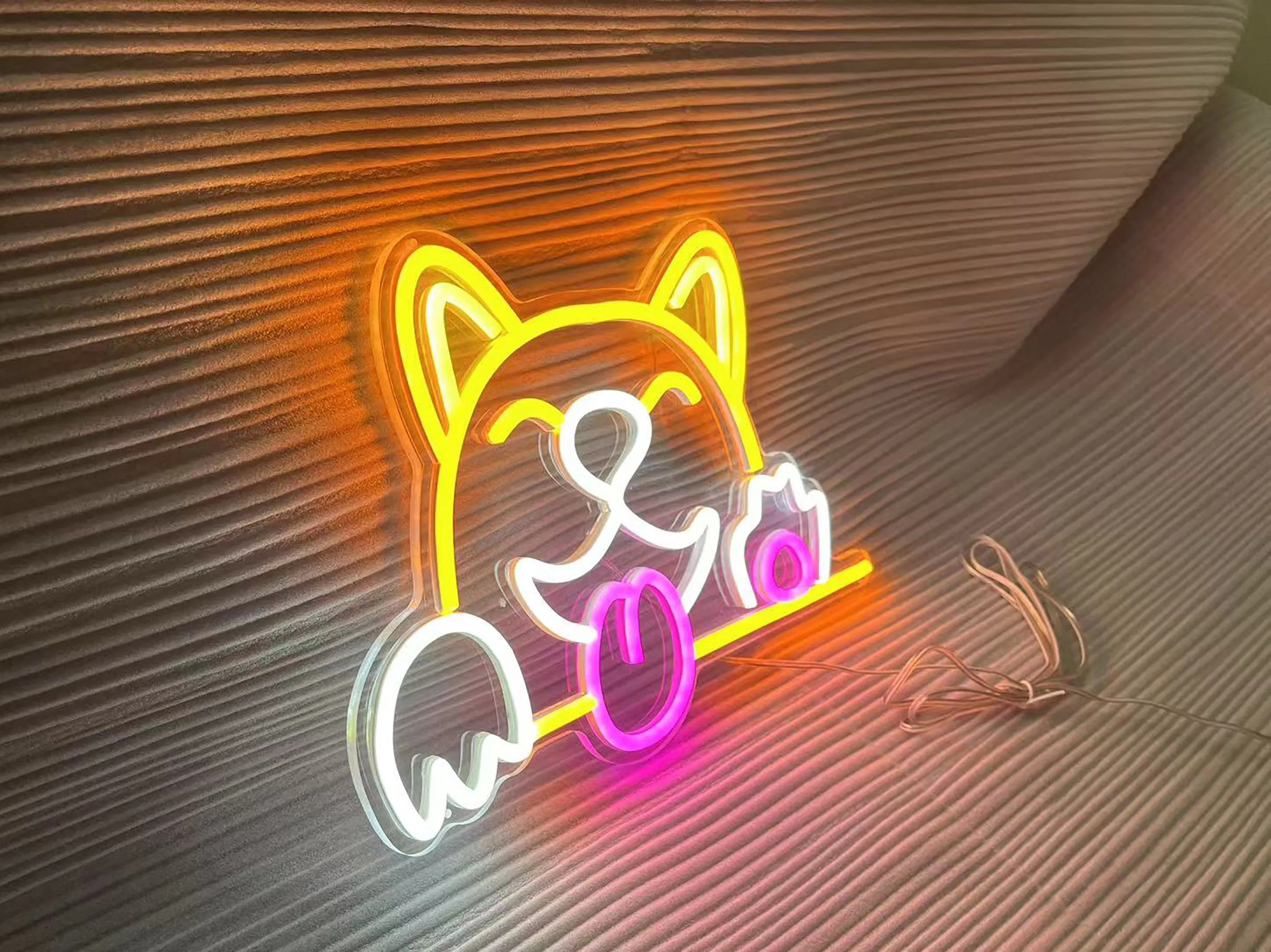 Insegna led neon Dog Anime Cartoon