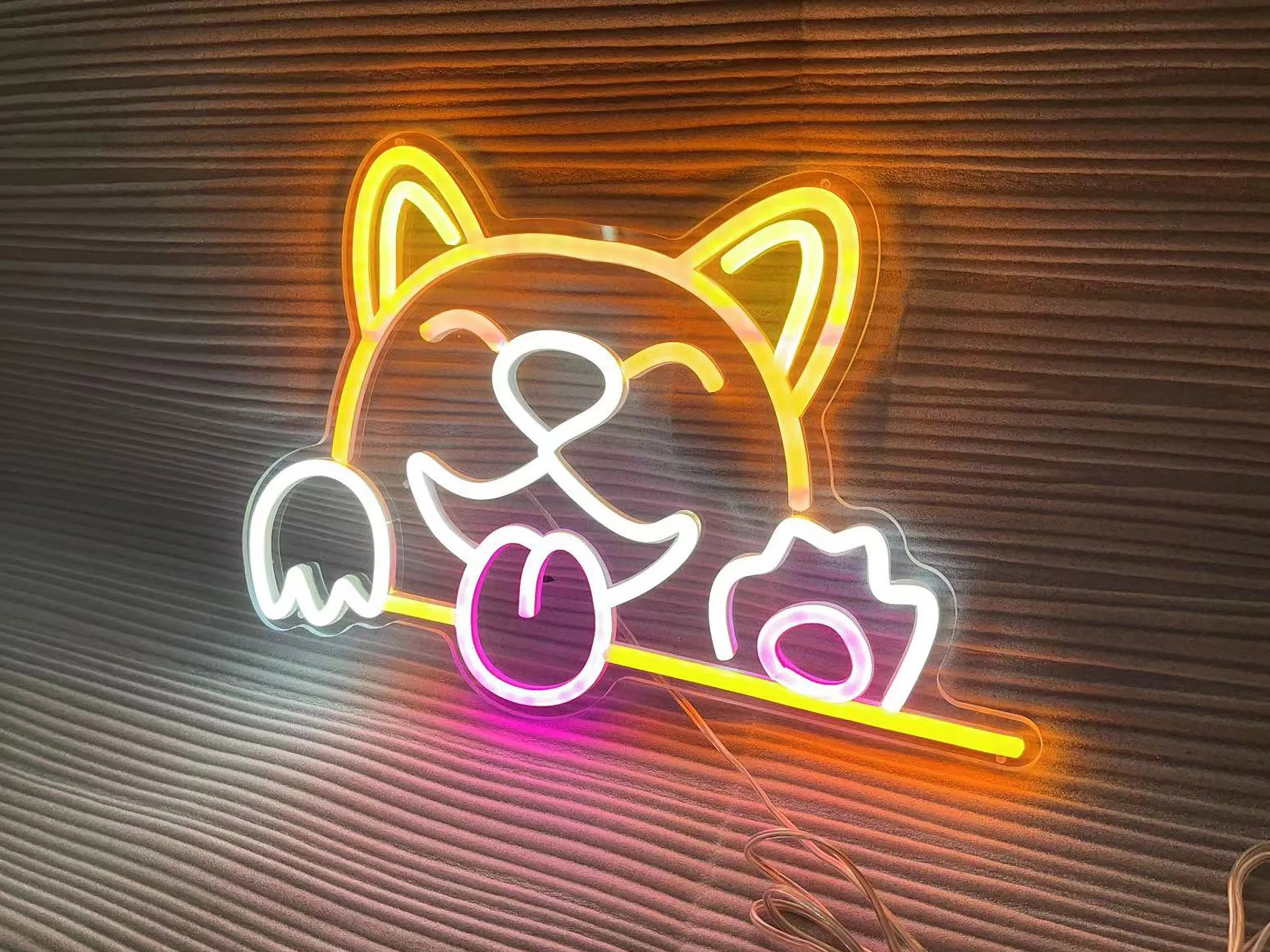Insegna led neon Dog Anime Cartoon