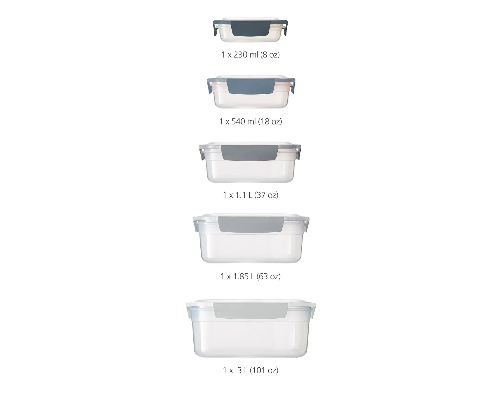 Joseph-Joseph Nest Lock Containers - Sky – 10 Piece Nesting Set