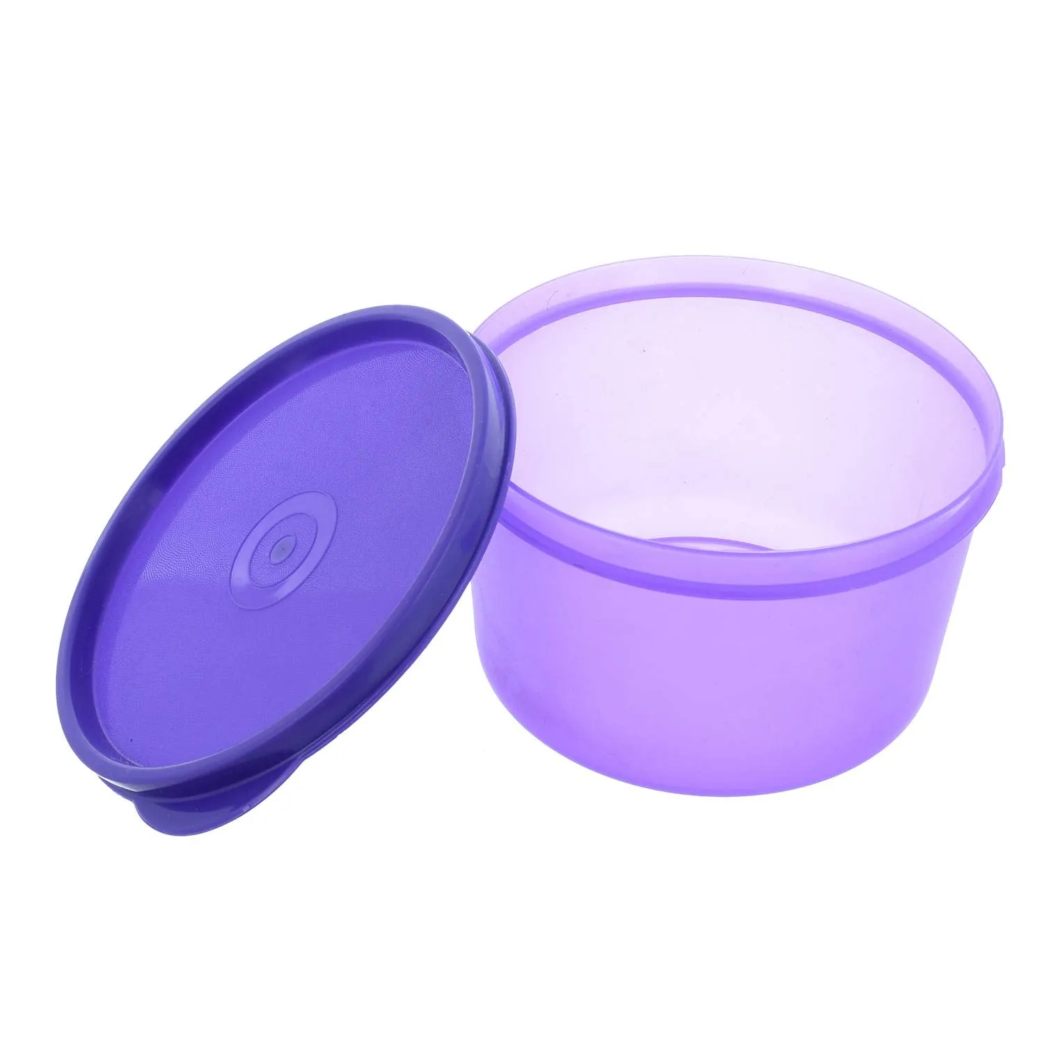 Kuber Industries Plastic 2 Pieces Kitchen Storage Spice Containers, Fridge Container, Food Utility Box, Food Storage Containers Jars 600 Ml (Purple) - CTLTC043917