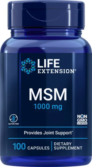 Life Extension MSM 1000mg 100 Capsule
