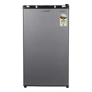 Lloyd GLDC111RGMT1JC 92 Litre 1 Star Direct-Cool Single Door Refrigerator (Metallic Grey, 2025 Model, Rotary Compressor, Toughened Glass Shelves)