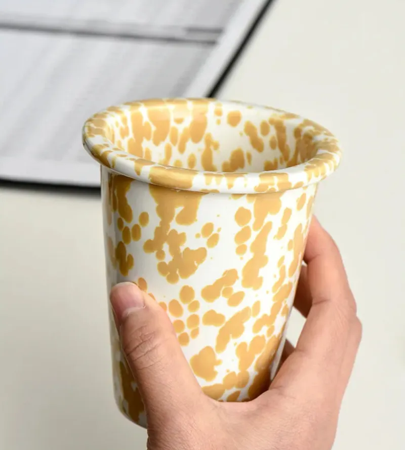 Lydia Retro Enamel Cup