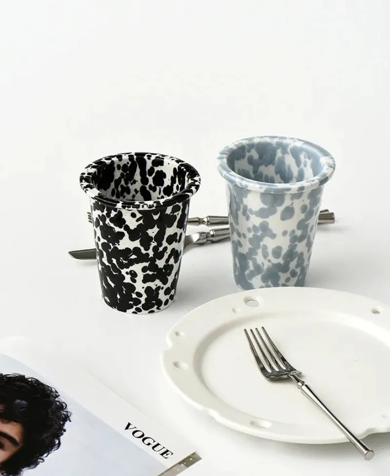Lydia Retro Enamel Cup